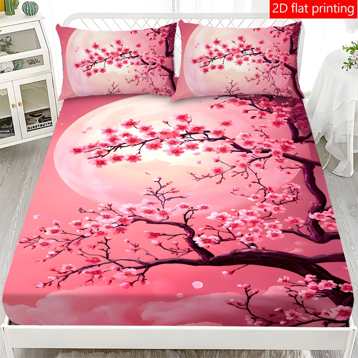 Baby Nursery Tree - Coprimaterasso con Motivo Albero di Ciliegio