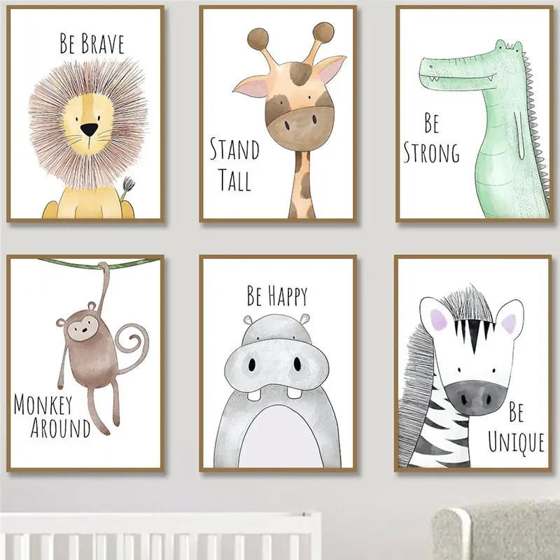 Baby Nursery Giraffe - Decorazioni da parete per cameretta, simpatici