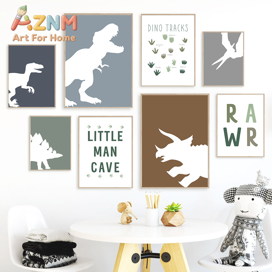Baby Boy Nursery Quotes - Dinosauro del Giurassico Tyrannosaurus Rex Triceratops