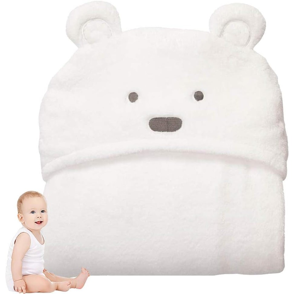 Baby Nursery Boy - Asciugamano con cappuccio simpatico orso per