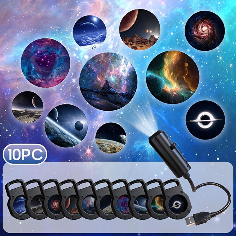 Night Light Projector Stars - Proiettore di Stelle Galattiche 10-in-1 con