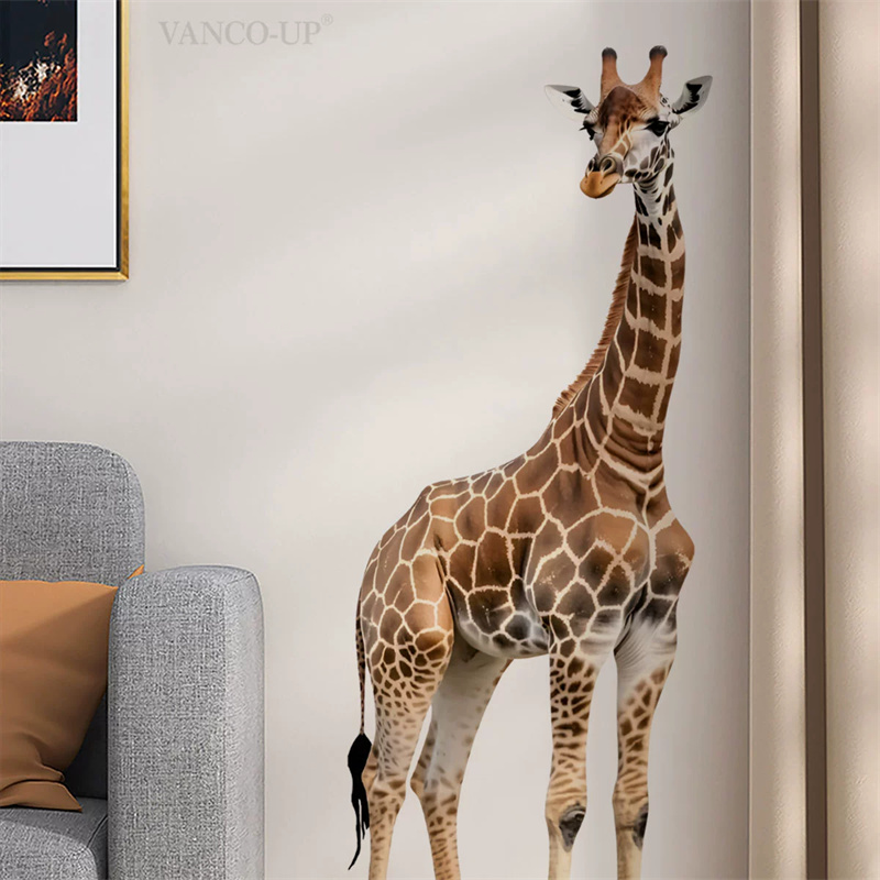 Baby Nursery Giraffe - Adesivo grande con giraffa e altri