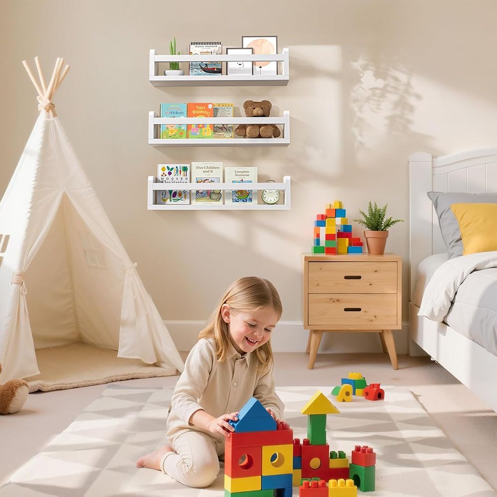 Set di Librerie in Legno Bianc - Baby Nursery Bookshelf recensione e prezzo