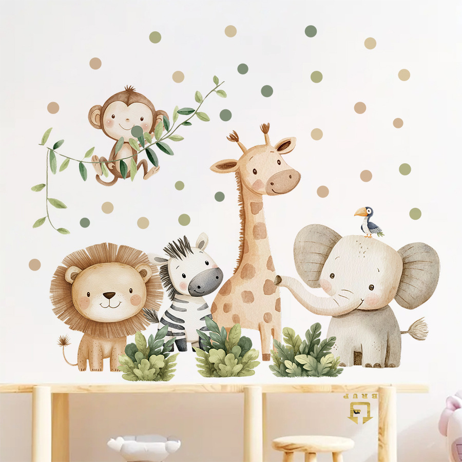 Boho Forest Animals Adesivi mu - Baby Nursery Giraffe recensione e prezzo