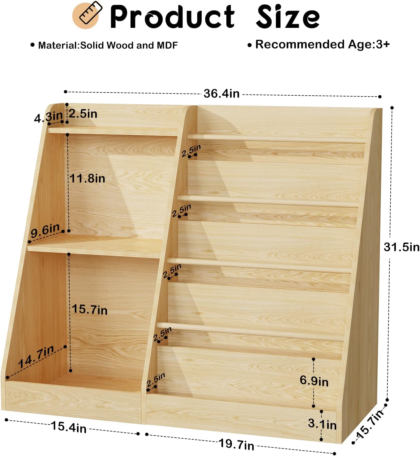 Libreria per Bambini Montessor - Baby Nursery Bookshelf recensione e prezzo