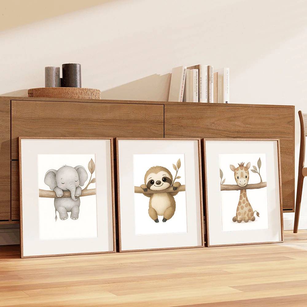 Poster Animali Safari Boho Neu - Baby Nursery Wallpaper Neutral recensione e prezzo