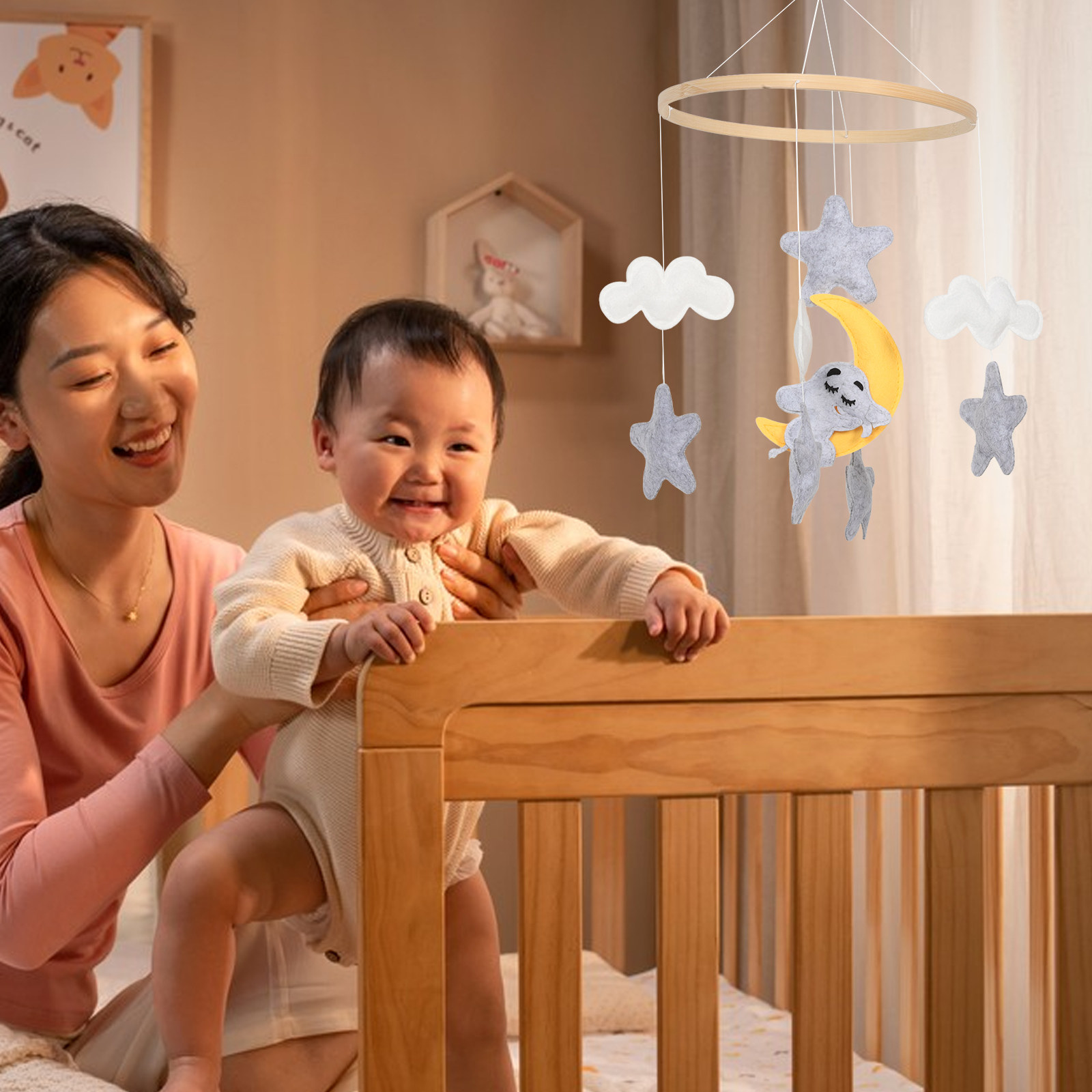 Mobile per Culla in Feltro con - Baby Nursery Boy recensione e prezzo
