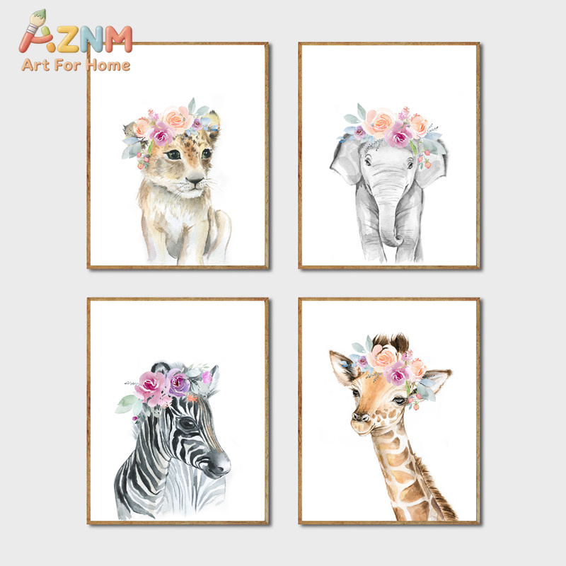 Quadro su Tela Decorativo con  - Baby Nursery Giraffe recensione e prezzo