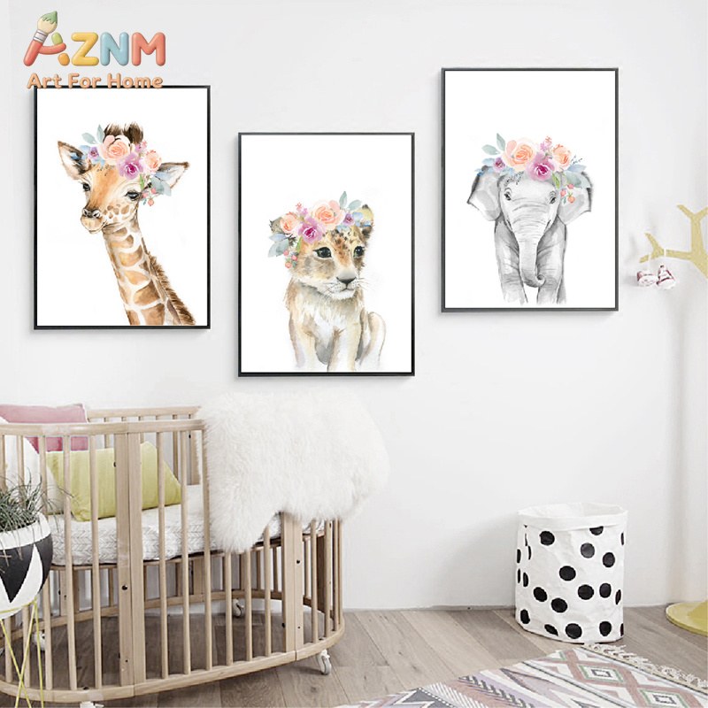 Quadro su Tela Decorativo con  - Baby Nursery Giraffe recensione e prezzo