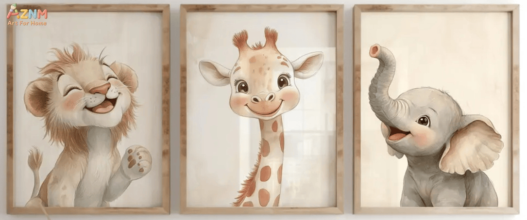 [2D Flat] Poster su tela da 1/ - Baby Nursery Giraffe recensione e prezzo