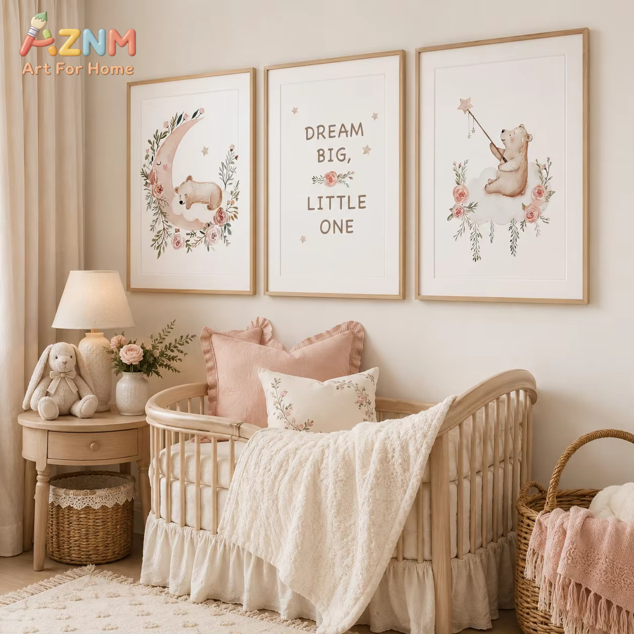AZNM Quadro da parete con fior - Baby Boy Nursery Quotes recensione e prezzo