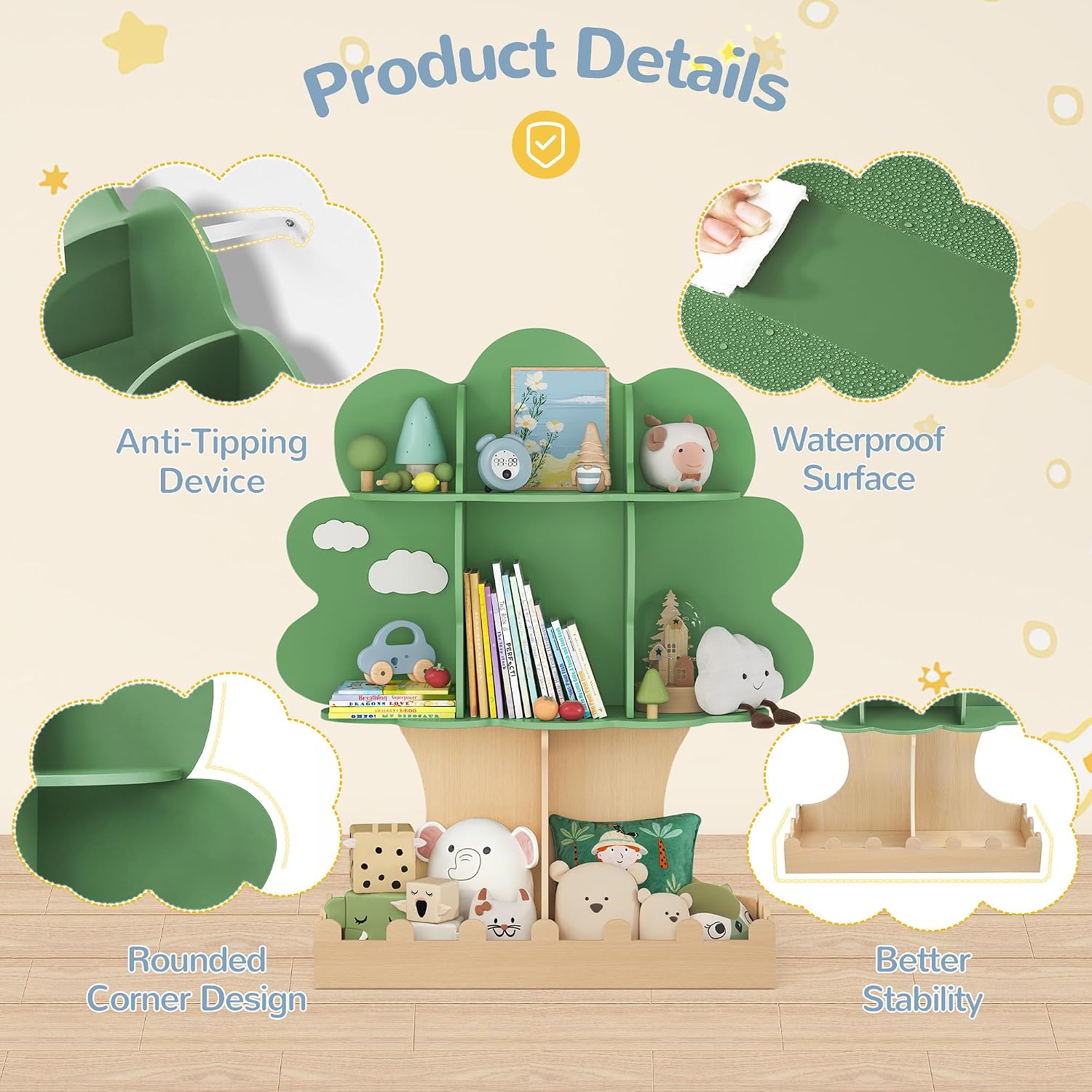 Libreria a Forma di Albero per - Baby Nursery Tree recensione e prezzo