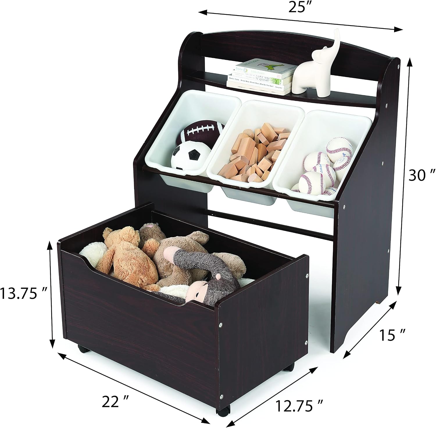 Scaffale per bambini 3 in 1, o - Baby Nursery Bookshelf recensione e prezzo