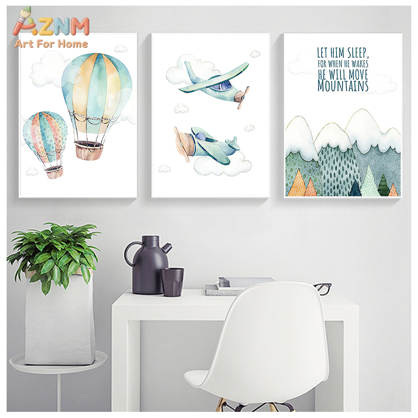 AZNM Quadro su tela con aereo  - Baby Boy Nursery Quotes recensione e prezzo