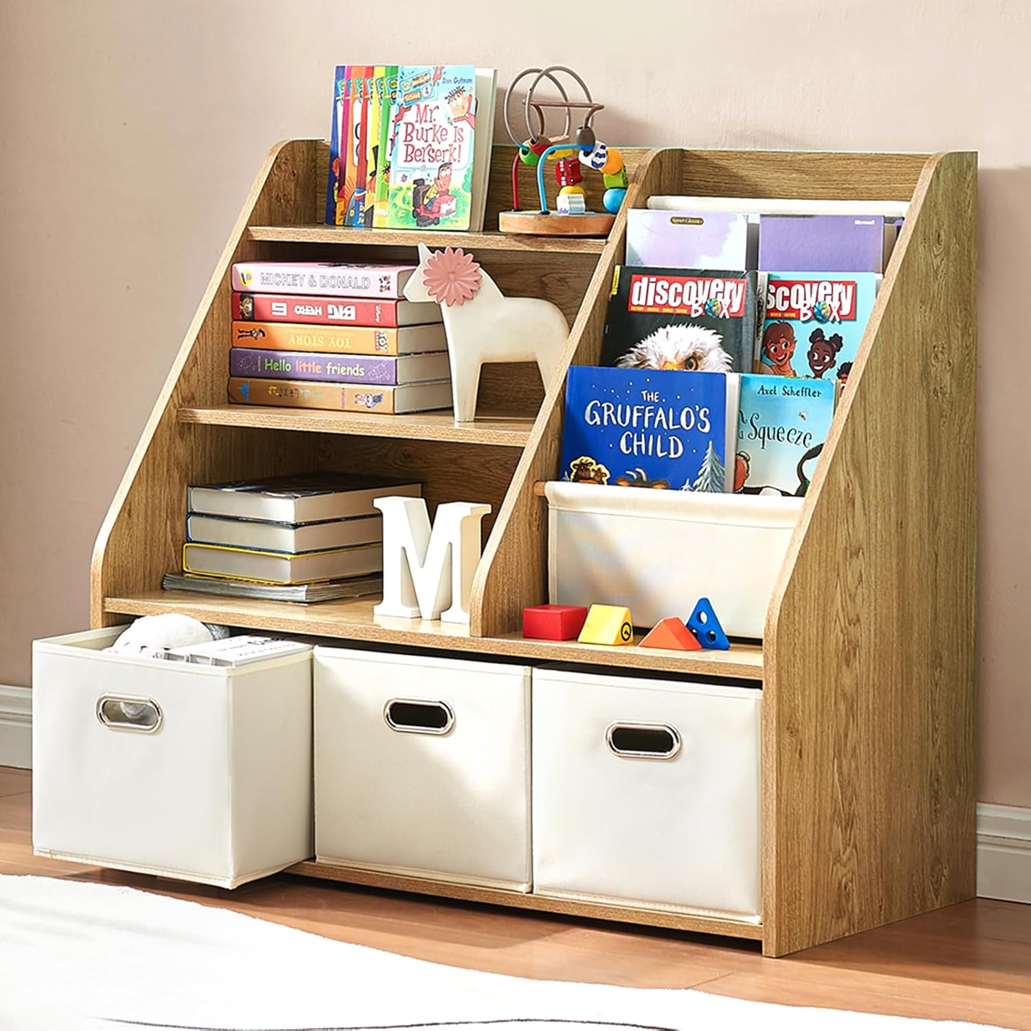 Libreria in Legno Montessori e - Baby Nursery Bookshelf recensione e prezzo