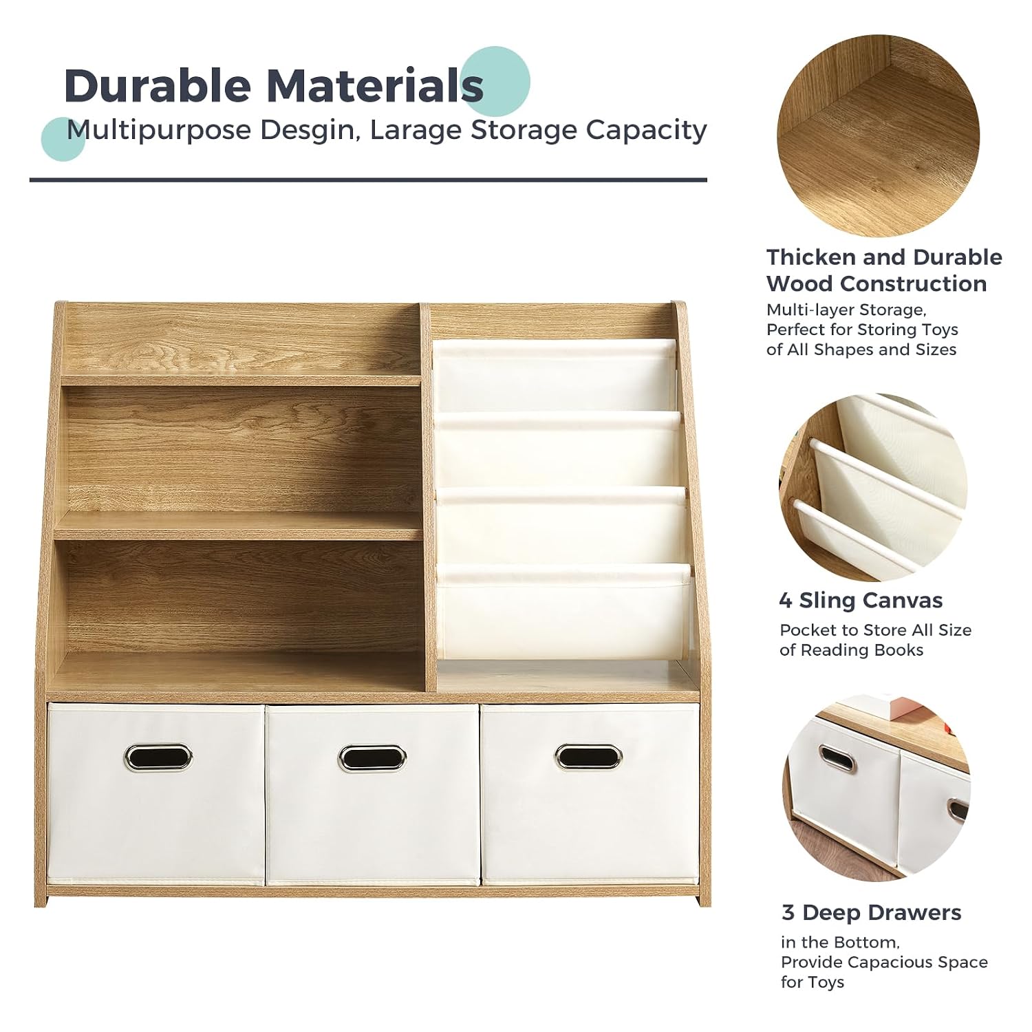 Libreria in Legno Montessori e - Baby Nursery Bookshelf recensione e prezzo