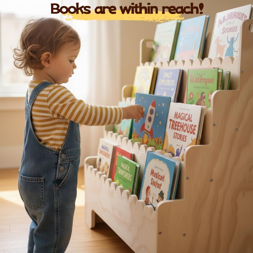 Libreria per bambini a 4 ripia - Baby Nursery Shelves recensione e prezzo