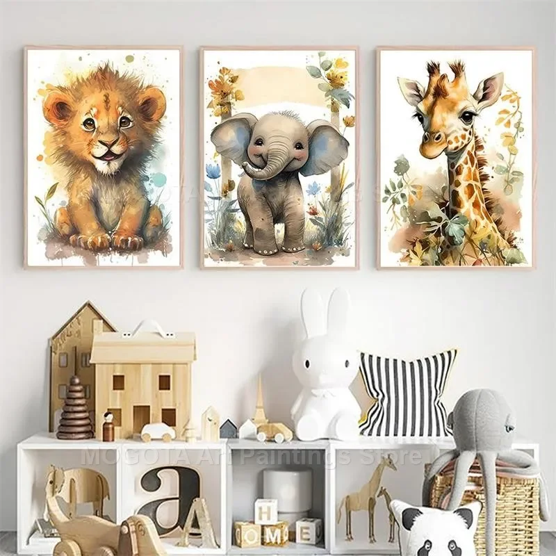 Acquerello Leone Giraffa Tigre - Baby Nursery Giraffe recensione e prezzo