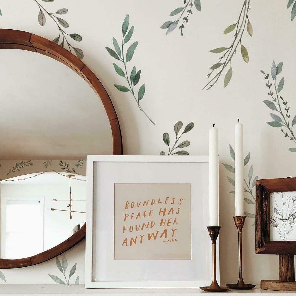 Acquerello rustico paese fogli - Baby Nursery Tree recensione e prezzo