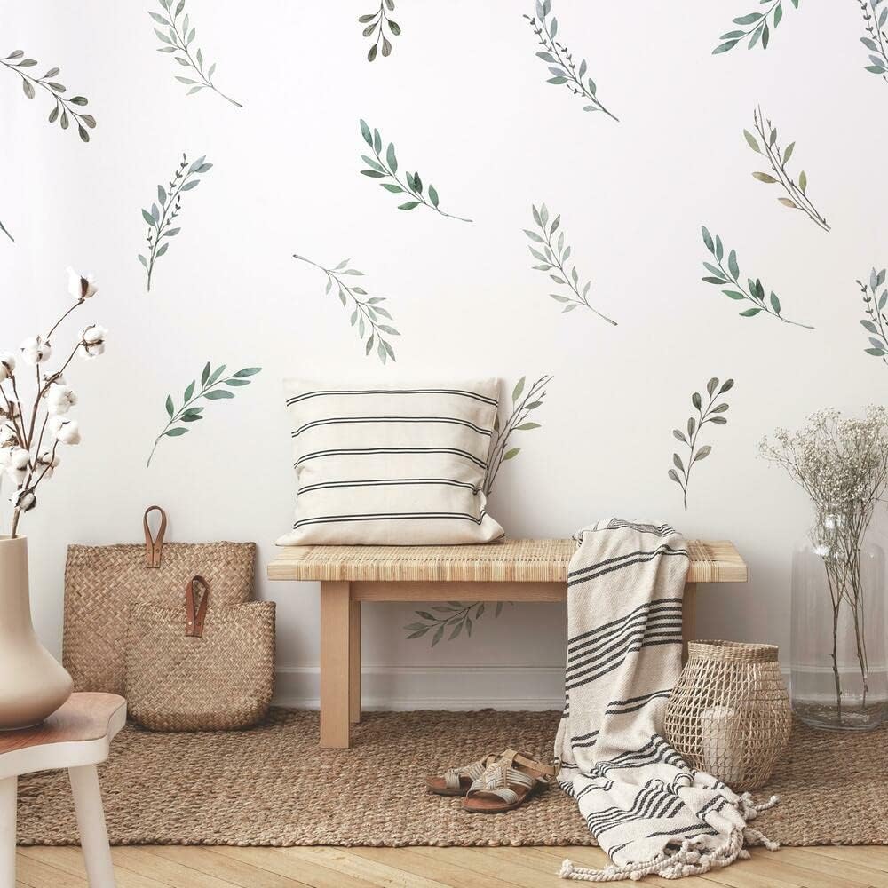 Acquerello rustico paese fogli - Baby Nursery Tree recensione e prezzo