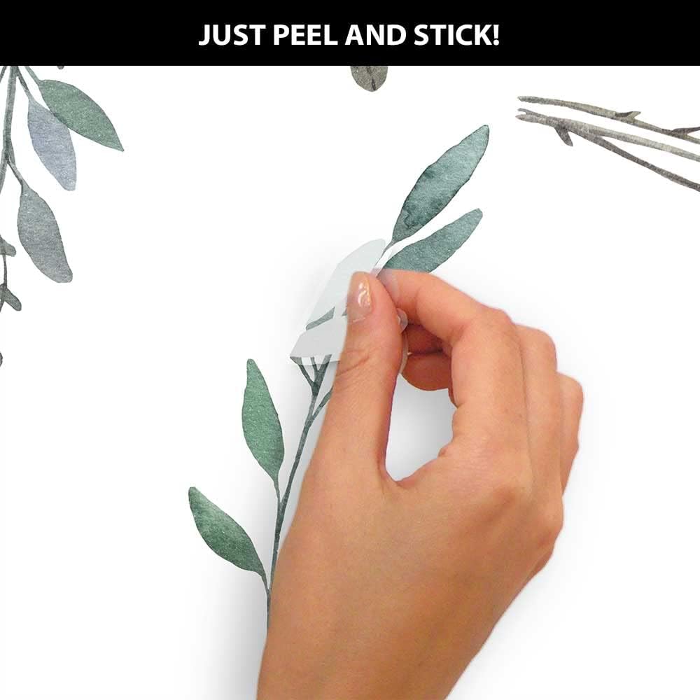 Acquerello rustico paese fogli - Baby Nursery Tree recensione e prezzo