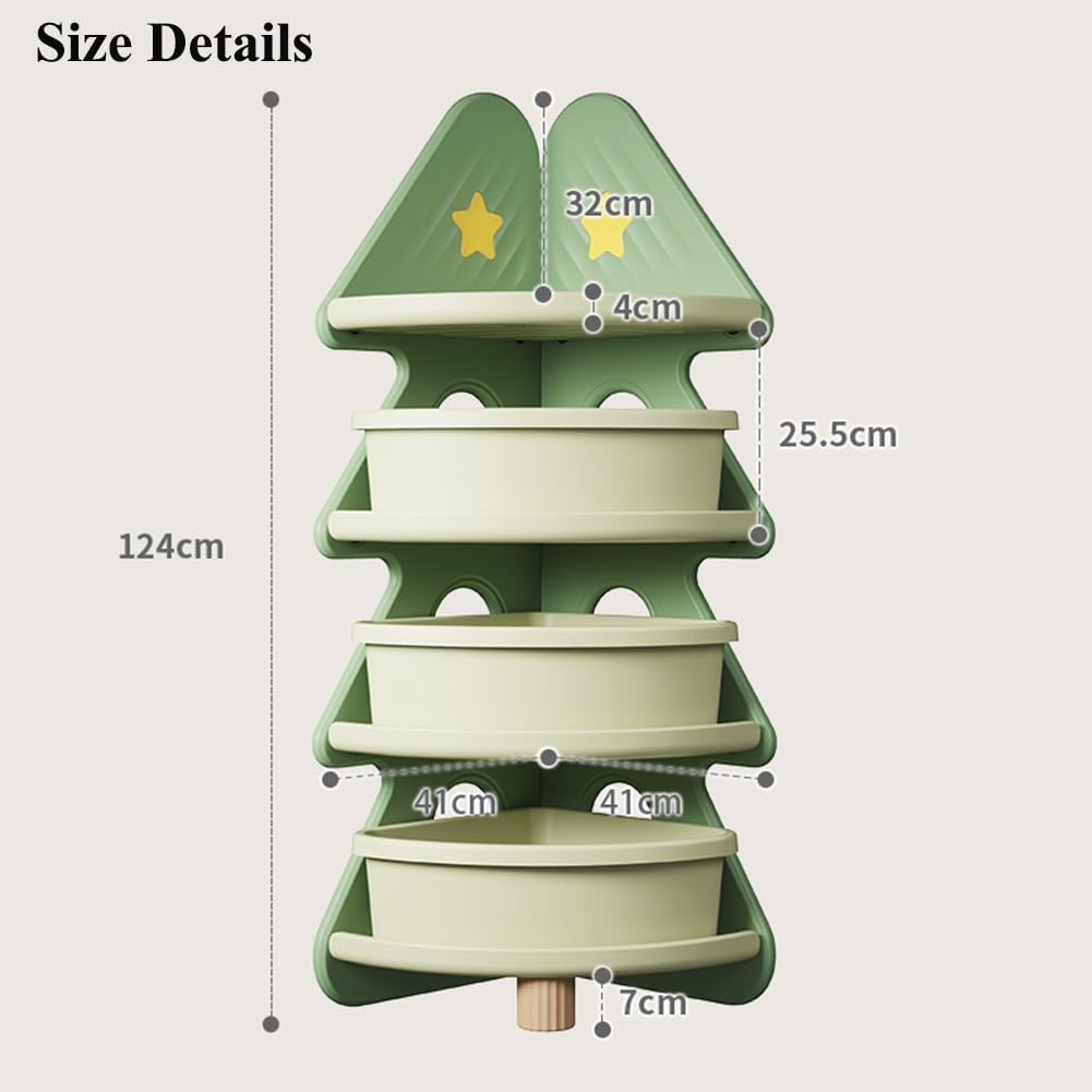 Libreria Angolare a 4 Ripiani, - Baby Nursery Bookshelf recensione e prezzo