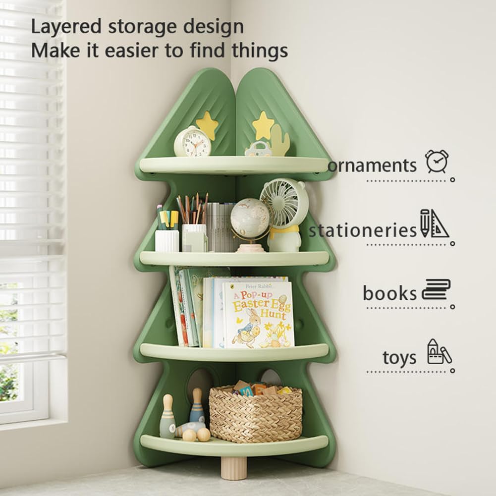 Libreria Angolare a 4 Ripiani, - Baby Nursery Bookshelf recensione e prezzo