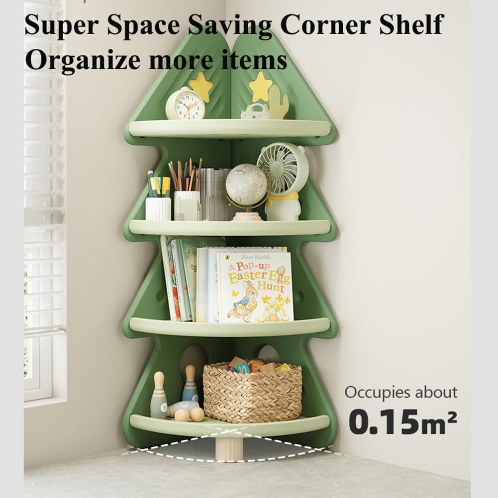 Libreria Angolare a 4 Ripiani, - Baby Nursery Bookshelf recensione e prezzo