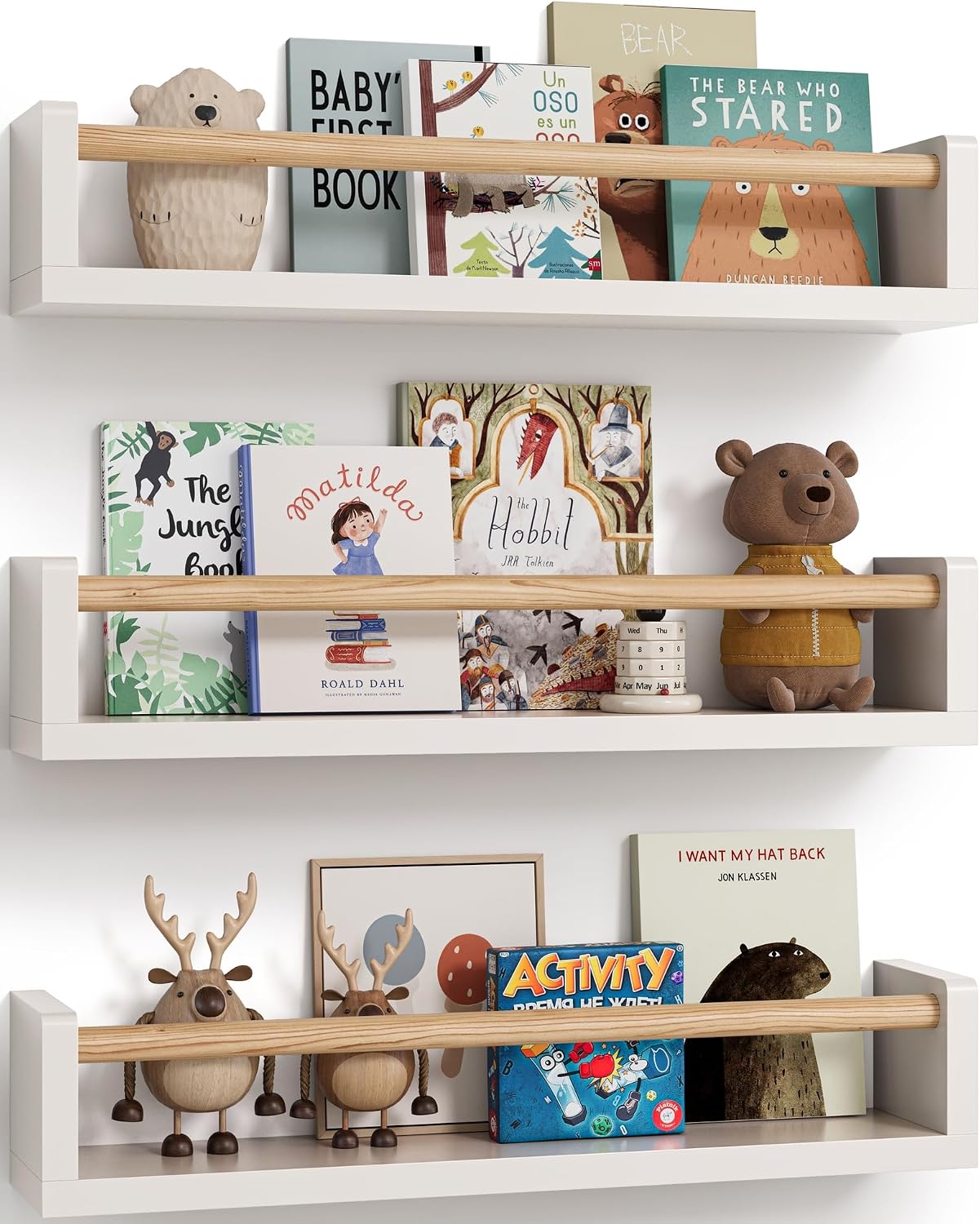 Set di 3 mensole galleggianti  - Baby Nursery Shelves recensione e prezzo