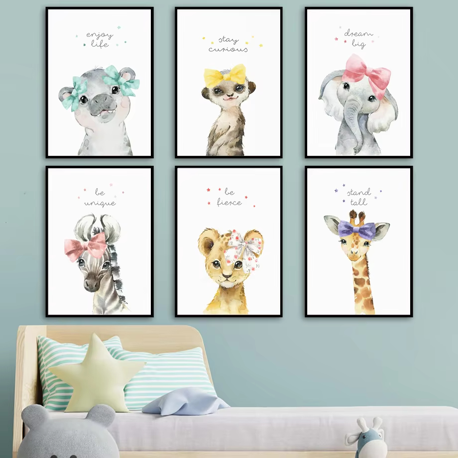 Leone Zebra Giraffa Elefante I - Baby Nursery Giraffe recensione e prezzo