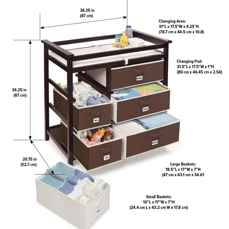 Comò Moderno in Legno per Bamb - Baby Nursery Sets recensione e prezzo
