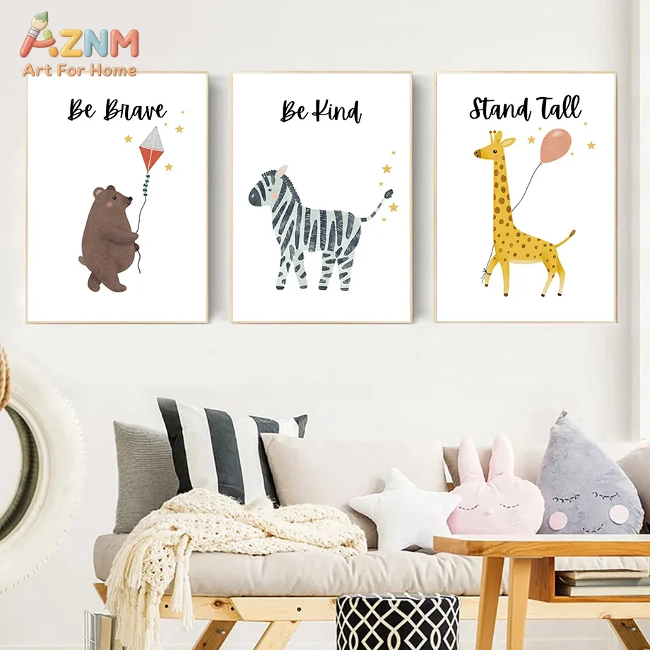 AZNM Be Brave Kind Stand Tall  - Baby Nursery Boy recensione e prezzo