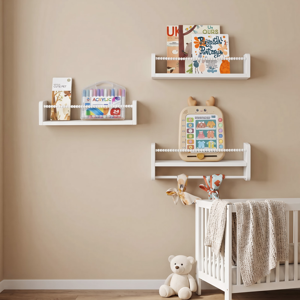 Mensole Galleggianti per Libri - Baby Nursery Bookshelf recensione e prezzo