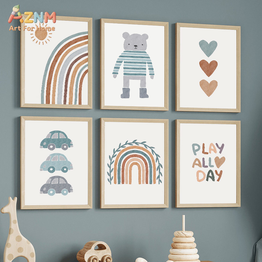 AZNM Quadro su tela con orsett - Baby Boy Nursery Quotes recensione e prezzo