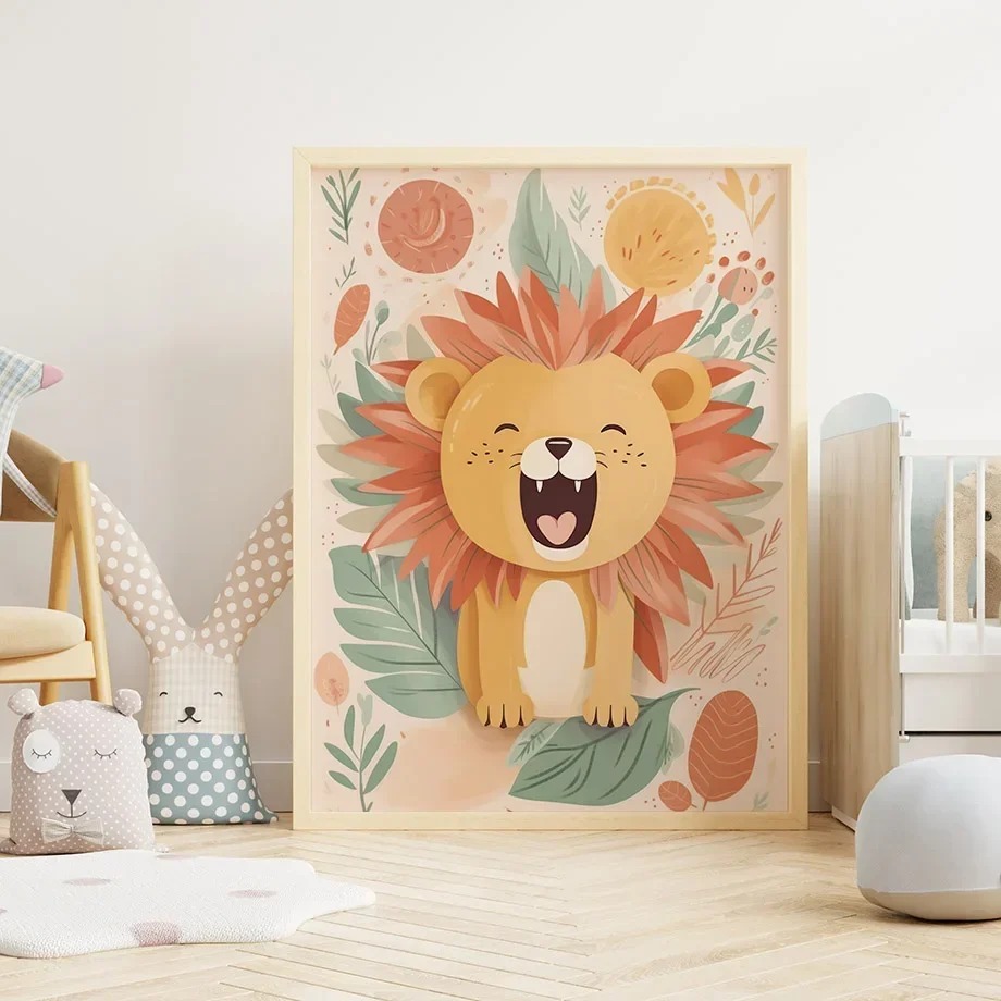 Quadri su tela con leoni, cerv - Baby Nursery Giraffe recensione e prezzo